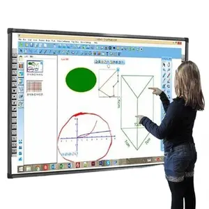 Placa digital inteligente hanlinhui, placa branca eletrônica interativa para educação pizarra interativa