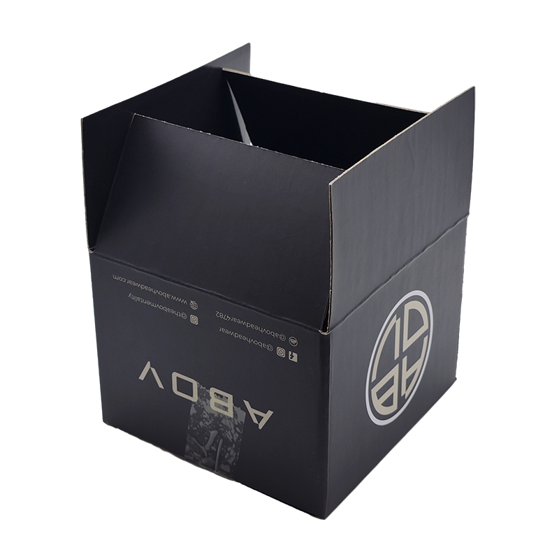 Wholesale Recyclable Corrugated Cardboard Delivery Emballage Carton Package Black Packaging Carton Box for Pack Carton Sale