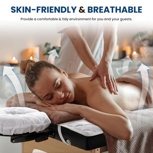 Ensemble de 2 housses de drap de lit en microfibre douce pour table de massage en microfibre imperméable à l'eau - Product Image 5