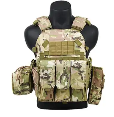 Colete de armadura tática de proteção corporal personalizada Tactical 600D Oxford de fábrica à prova d'água para uso ao ar livre