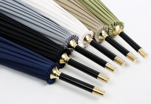 Parapluie droit à poignée en bambou en forme de J japonais à l'<span class=keywords><strong>ancienne</strong></span> de style vintage à ouverture semi-automatique - Product Image 3