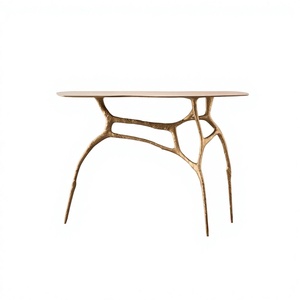 Modern Steel & Wood <b>Console</b> <b>Table</b> for Hotel and Living Room Storage Entryway Hallway Furniture 2023 - Product Image 1