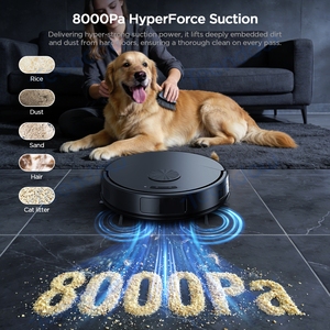 Aspirateur robot Teendow T13S 8KPA avec gyroscope, aspirateur sec et serpillière humide 2 en 1 pour le nettoyage des sols - Product Image 2