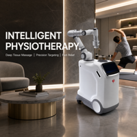 Robot de massage intelligent ZCH 4 en 1, conception mobile avec poignée intégrée et roues verrouillables pour spa commercial