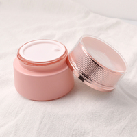 Bouteille ronde en verre cosmétique 30g 50g 30ml 40ml 60ml 80ml 120ml ensemble de pot de crème de soin de la peau avec pompe à lotion