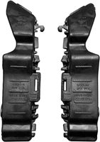 Topzonauto Nuevo Kit de Cubierta de Parachoques Delantero de Plástico 2014-2017 para Accent, Parrilla Superior/Inferior Compatible con OE 865111R010 865611R010