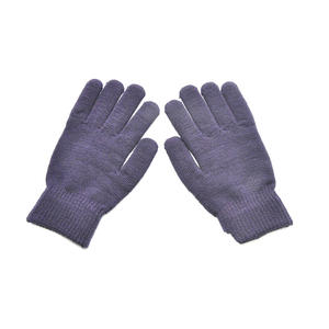 Guantes acrílicos clásicos de color sólido de tamaño adulto neutro personalizados de fábrica adecuados para la vida al aire libre y diaria - Product Image 1