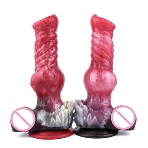 Drop Shipping Fantasy Animal <b>Large</b> Anal Plug Wolf Dildo - Soft Safe Silicone Masturbator Adult Sex Toys with Strong Suction <b>Cup</b> - Product Image 5