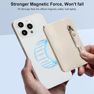 Mobile Phone Bag PU Leather Desktop Phone <strong>Holder</strong> &amp; Card Wallet Strong Magnetic RFID Blocking <strong>iPhone</strong> 17 Compatible Plain Design - Product Image 2