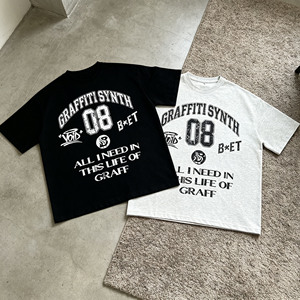 Camiseta de Talla Única Directo de Fábrica, Impresión Personalizada, Camiseta de Algodón Grueso de 240 g/m² - Product Image 1