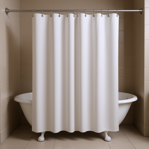 Cortina de ducha de tela de 2 caras 180 x 200 cm Mondo Bianco Nero - Product Image 3