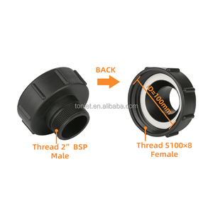 Acoplamiento de Plástico PP TIQ de 2 Pulgadas BSP Macho a S100x8 Hembra para Riego de Jardín, Adaptador de Conexión para Contenedores de Líquido de Gran Capacidad - Product Image 2
