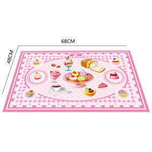 Divertente Set di stoviglie in plastica gioco di finzione cucina e apprendimento educativo giocattoli da Picnic include teiera e cibi - Product Image 5