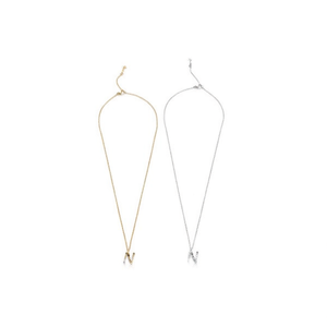 Collana con Ciondolo a Forma di Lettera N in Acciaio Inossidabile 6 6 Acero Collar N - Product Image 2