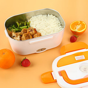 Fiambrera eléctrica portátil con logotipo personalizado, calentador de alimentos inalámbrico alimentado por batería - Product Image 2