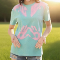 Nueva Camiseta Unisex de Algodón, Tejido Liso Teñido, Twill Grueso con Función de Cambio de Color Termocrómico