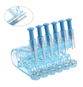 Kit de Pistola Perforadora de Orejas Desechable, Ajustable, Ecológica, de Plástico Azul, con Herramientas de Perforación de Nariz y Orejas, Seguro y Aséptico, Venta al Por Mayor - Product Image 2