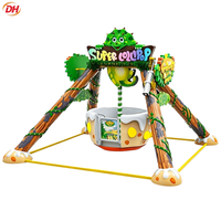 Manège Mini Frisbee à Cabine Rotative Thème Dinosaures, Modèle DinoStyling, à Succès Commercial, Attraction pour Enfants, pour Extérieur, Centre Commercial et Fête Foraine