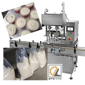 MTW automatic rotor pump cup peanut butter mayonnaise filling machine