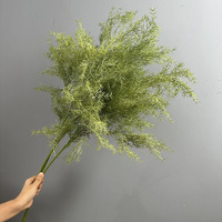 Tanaman Plastik Rime Greenery Asparagus Fern untuk Dekorasi Langit-langit Pesta Pernikahan, Perlengkapan Pasokan Lintas Negara, Penggunaan Dalam Ruangan, Bunga Buatan