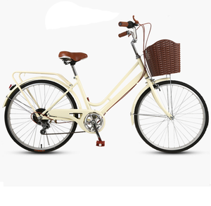 Vélo de ville pour femme avec panier, modèle 26 pouces, nouveau modèle, cadre en acier, freins à disque, vitesse unique, Ns-cs010 - Product Image 6