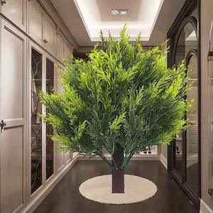 Planta Artificial Destacável para Exterior, Árvore de Folhas de Cipreste Simulada, Adequada para Decoração de Exteriores, Interiores e Jardins - Product Image 4