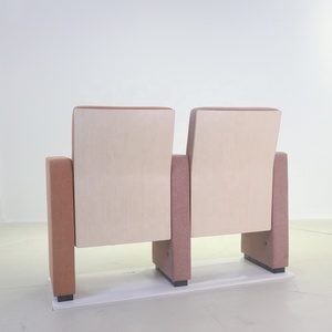 Poltrona imbottita in tessuto con tavoletta scritta Anti-panico per sale conferenze, auditorium e sale polivalenti - Product Image 6