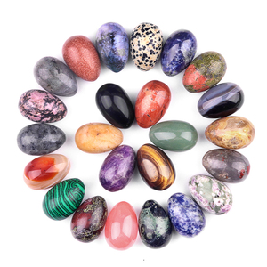 Trứng đá pha lê hình trứng 30mm, đá rồng ngọc, đánh bóng, nhiều màu sắc, trứng thạch anh hồng, thạch anh tím, đồ thủ công chạm khắc chim nhỏ, khai thác mỏ nhỏ - Product Image 5