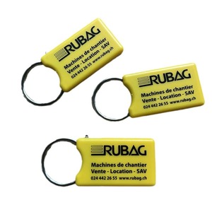 Mini taglierino retrattile personalizzabile con logo, aprilettere multiuso, taglierino di sicurezza per buste e scatole con portachiavi - Product Image 6