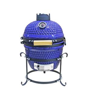 Barbecue en céramique Auplex KAMADO, 13 pouces, barbecue au charbon de bois, mini rôtissoire pour <span class=keywords><strong>piscine</strong></span>, finition glacée pour l'extérieur - Product Image 1