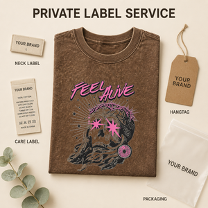 Camiseta Gráfica <span class=keywords><strong>Vintage</strong></span> Lavada Personalizada HuaYi OEKO-TEX, Camiseta de Algodón Pesado Estilo Urbano OEM, Fabricante de Moda de Marca Privada - Product Image 4