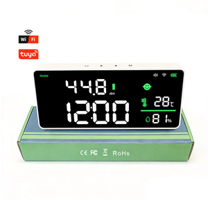 เครื่องตรวจจับระดับเสียงและเสียงแบบดิจิตอล LED ขนาดใหญ่30-130dBA มีมิเตอร์วัดเดซิเบล WiFi เก็บข้อมูลสูงสุดได้อย่างรวดเร็วและช้า5ในหนึ่งเดียว - Product Image 1