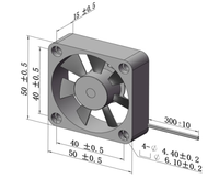 Ventilateur sans balais DC XINBAOJIAYE 5015MM avec roulement à billes pour chargeur et onduleur