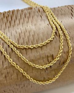 PCX Jewelry Nuevo Estilo Collar <span class=keywords><strong>de</strong></span> <span class=keywords><strong>Oro</strong></span> <span class=keywords><strong>de</strong></span> 18K para <span class=keywords><strong>Hombre</strong></span> Cadena Italiana Torcida Hueca <span class=keywords><strong>de</strong></span> 2mm 3mm 4mm Cadena Cubana <span class=keywords><strong>de</strong></span> <span class=keywords><strong>Oro</strong></span> Puro Sólido <span class=keywords><strong>de</strong></span> 18K - Product Image 4