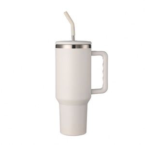 40oz H3.0 <b>Handle</b> <b>Travel</b> Car Tumbler Stainless Vacuum <b>Mug</b> Lid Straw Non-Slip ODM Custom Brand - Product Image 4
