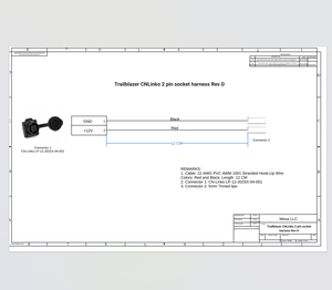 इलेक्ट्रॉनिक अनुप्रयोगों के लिए Cnlinko ट्रेलब्लेज़र 2-पिन सॉकेट हार्नेस रेवी डी - Product Image 2