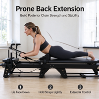 Machine de Pilates Megacore, lit Megaformer commercial pour l'entraînement en studio de Pilates