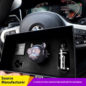 Hiện đại hip-hop nghệ thuật đường phố gắn trên xe con chó đầu bắt nạt Con chó hình dạng internet-nổi tiếng nhựa Vent xe làm mát không khí phụ kiện mới lạ - Product Image 5