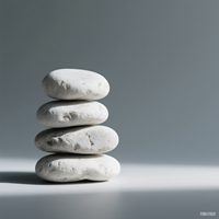 Мраморные гальки Natura Tumbled Snow White, мелкие булыжки, речной камень для декора экстерьера вилл и парков, натуральный камень
