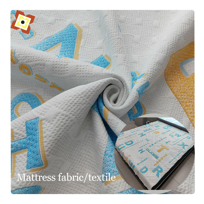 Jacquard Pattern Knitted Tricot Linen Grey