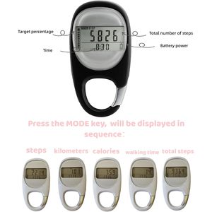 Podómetro genérico de 1,2 pulgadas, contador de pasos negro para caminar, seguimiento de distancia, calorías y tiempo de actividad - Product Image 2