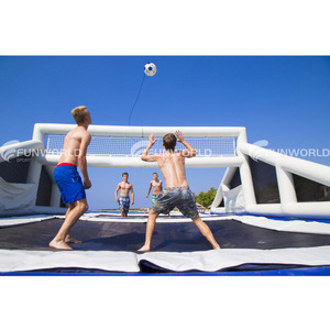 Terrain de volley-ball aquatique gonflable commercial personnalisé, terrain de volley-ball gonflable, jeu sportif de piscine - Product Image 4