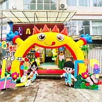 Arco Inflable Gigante Personalizado, Resistente al Agua, de Tela Oxford, con Diseños de Dibujos Animados, Coronas y Corazones, para Fiestas Infantiles y Parques de Diversiones
