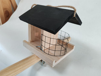 FSC BSCI Boîte à oiseaux en bois classique Mangeoire pour volière et maison d'alimentation