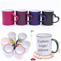 Mug en céramique thermosublimable personnalisable, marque OEM, fabriqué en Chine, logo couleur, style américain, design professionnel, rentrée scolaire