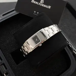 Orologio al Quarzo <span class=keywords><strong>Vintage</strong></span> Anni '70, Vetro Zaffiro, Cassa in Acciaio Inox 316L, Lussuoso, Elegante, Compatto, da Donna, Unisex, Resistente all'Acqua - Product Image 1