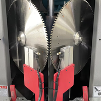Mini-machine automatique de traitement de cadres en aluminium à double lame 45 °   Scie à découper de haute précision avec garantie de 2 ans