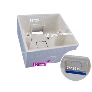 Caja de empotrar de pared de acero inoxidable tipo <span class=keywords><strong>86</strong></span> con ABS, de una plaza, IP65, impermeable y a prueba de polvo - Product Image 6