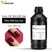 VENALISA UV GEL 1KG Base Coat Sans Résidu Longue Tenue Top Coat Trempé Vernis à Ongles Gel OEM en Vrac 1000ml Vernis à Ongles Gel UV Émaux