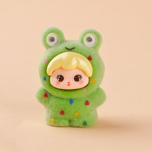 Moldes de resina DIY, adornos de mesa, figurita colgante de conejo bonito en estilo de arte de dibujos animados, accesorios pintados en 3D para decoración del hogar - Product Image 6